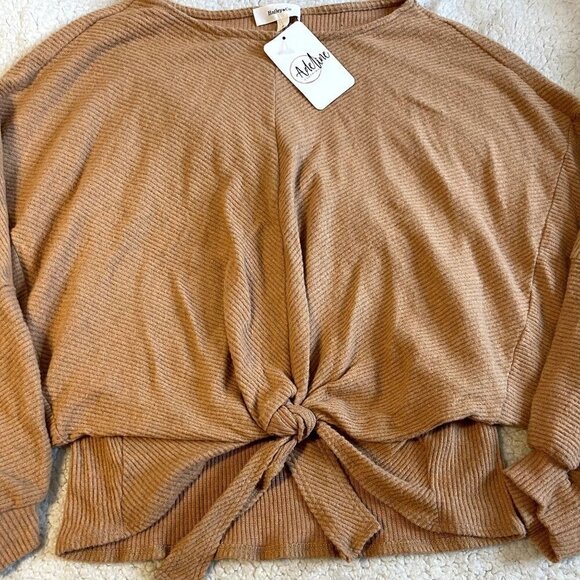 Casual Lightweight Front Knot Sweater - Picture 5 of 6